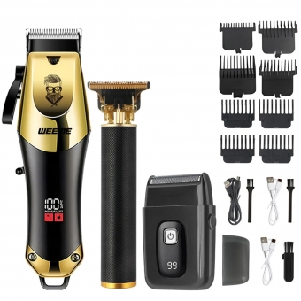 Máquina de cortar cabelo elétrica masculina vintage t9