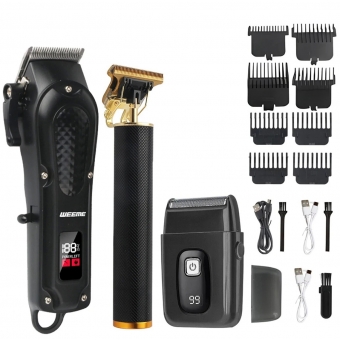 Máquina de cortar cabelo elétrica masculina vintage t9