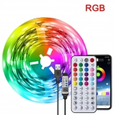 10m. Luzes fita  led rgb 1m-40m luz de sala led com controle
