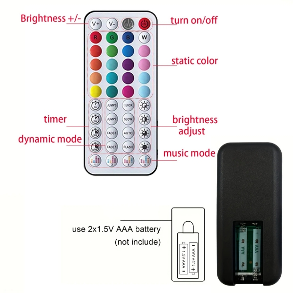 10m. Luzes fita  led rgb 1m-40m luz de sala led com controle